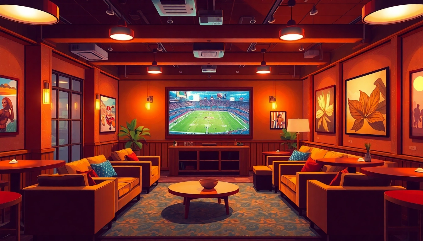 Watch live sports in comfort with IPTV Suisse in a stylish lounge setting.