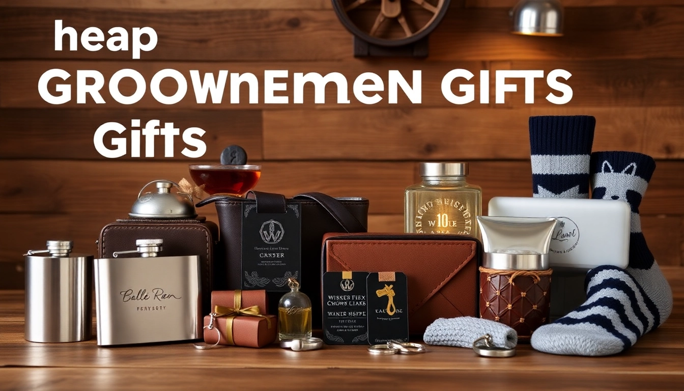 Browse carefully curated cheap groomsmen gifts including personalized flasks and unique keychains.