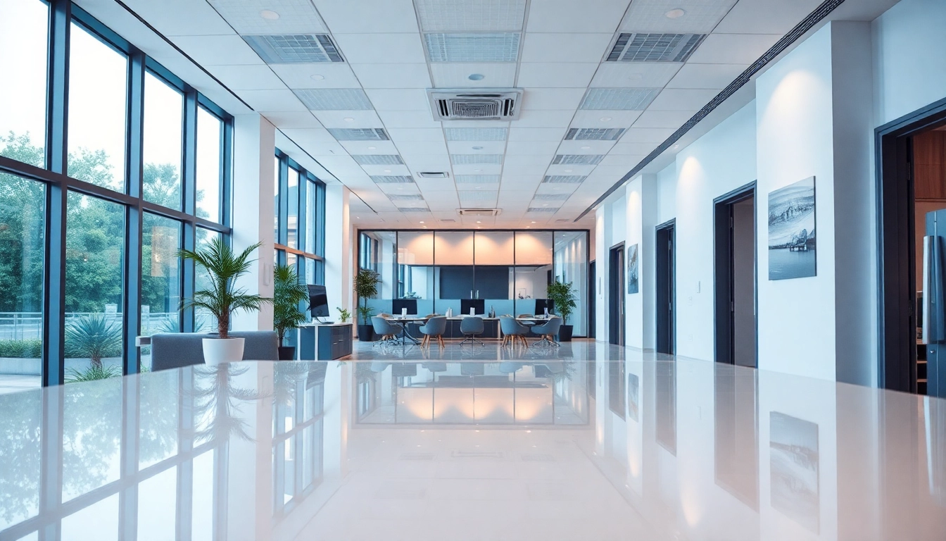 Jacksonville commercial cleaning showcases a pristine office with polished surfaces and an inviting ambiance.