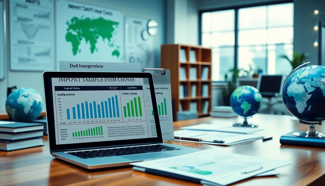 Analyze import tariffs on China imports with insightful charts and professional layout.