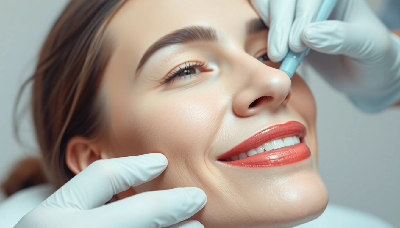 Woman undergoing a Botox-Zürich treatment for a fresher look in a welcoming clinic.