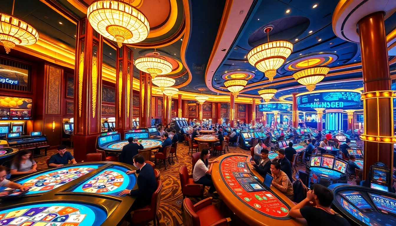 Experience the vibrant ambiance and excitement of the Singapore casino gaming floor.