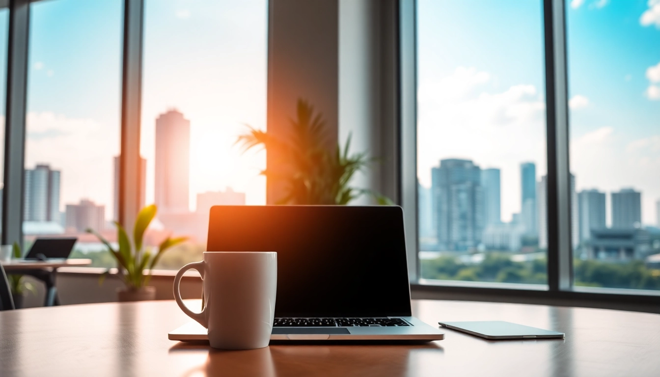 Find the perfect office for rent in bangalore with modern, inviting workspace and city view.