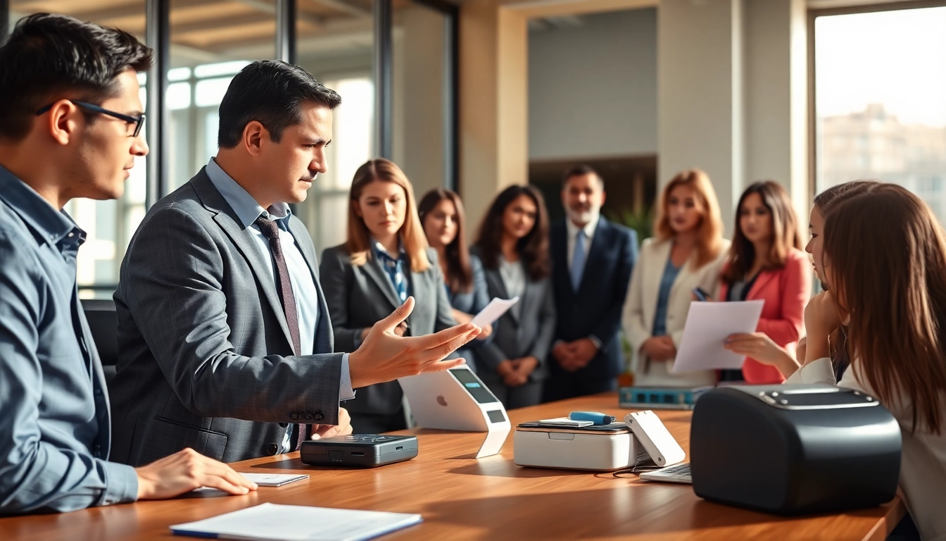 Conducting employee drug impairment testing with a diverse group in a modern office setting.
