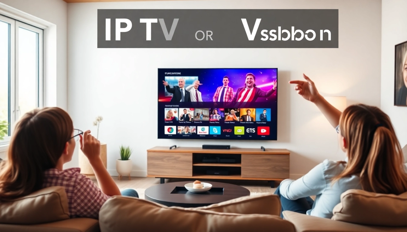 Engaging IPTV Subscription USA showcased on a modern smart TV in a cozy living room.