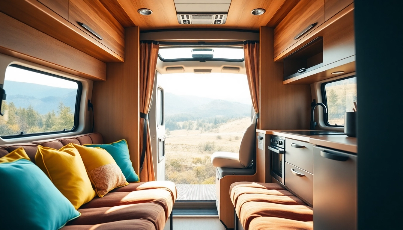 Upgrading Camper Vans with stylish modern interiors in a cozy setting