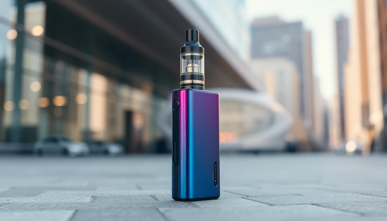 Explore the best disposable vape with sleek design and vibrant colors showcased prominently.