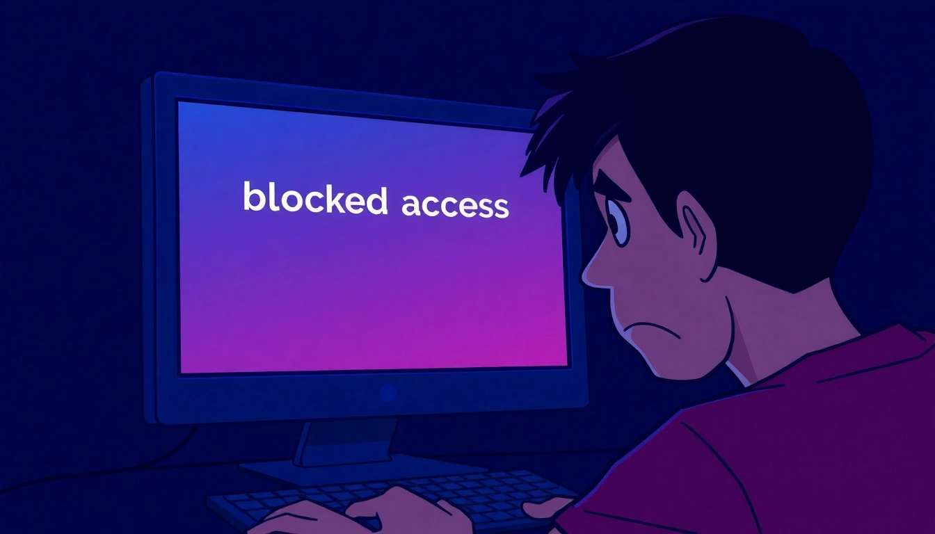 Inatogel user blocked from accessing the website due to security measures.