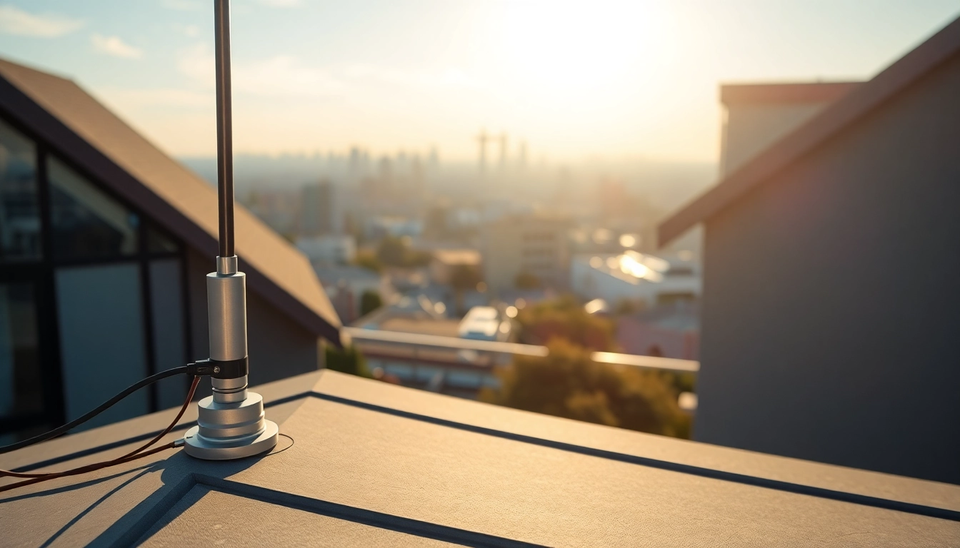 Enhance signal strength with a cellular antenna booster in a modern home setup.