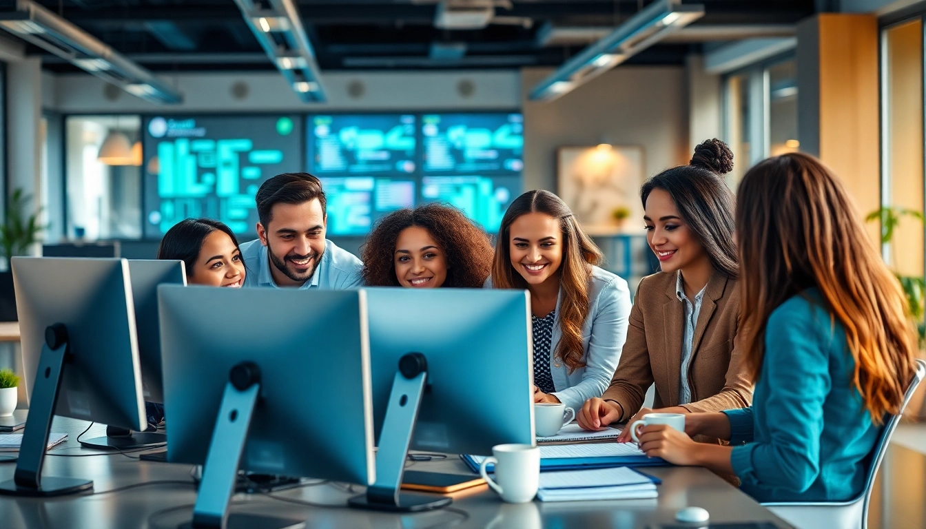 Transform your business with Markham IT Services by experts collaborating in a modern office.