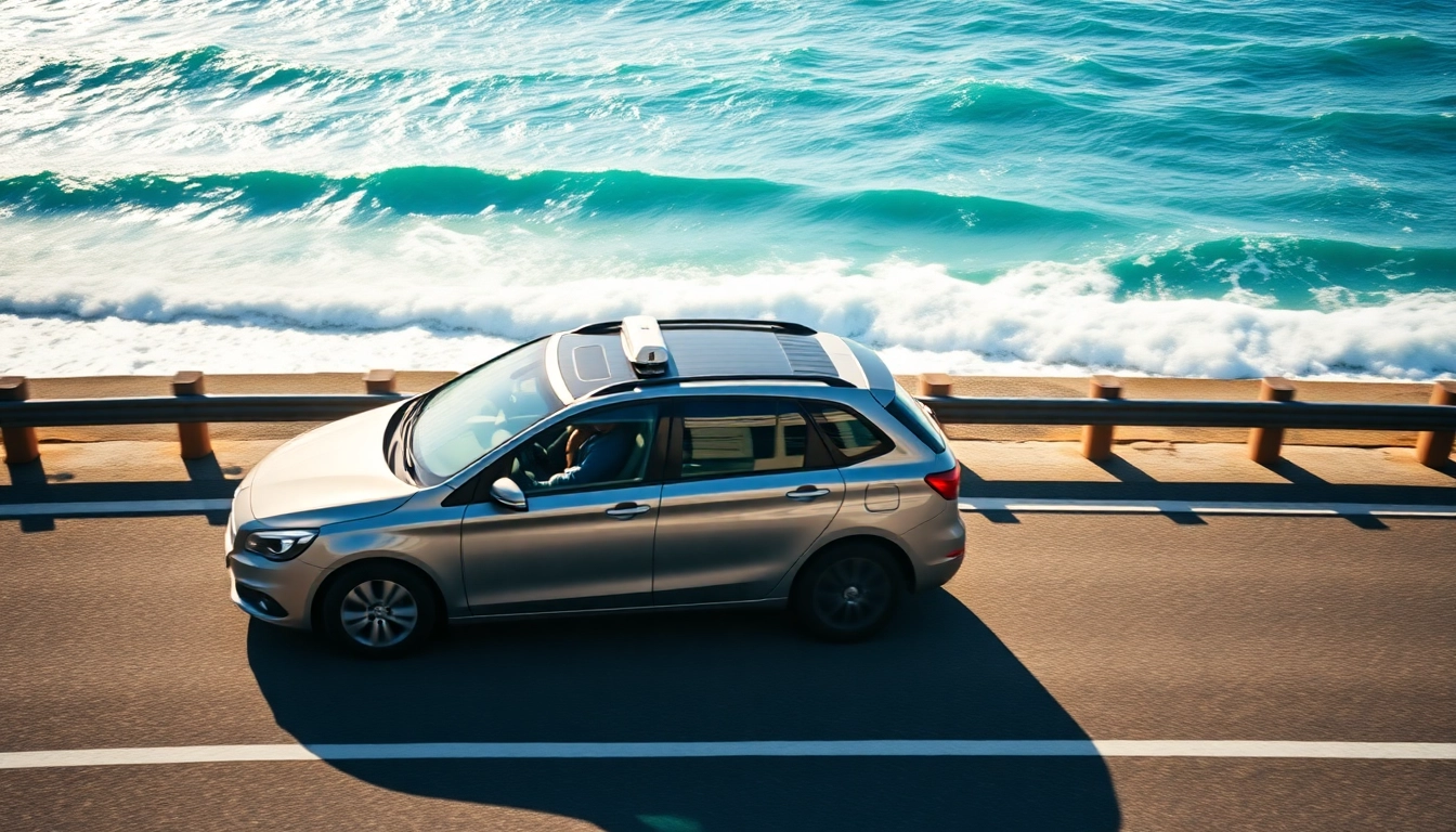 Transporting passengers from Folkestone to Southampton cruise terminal in a relaxing coastal setting.