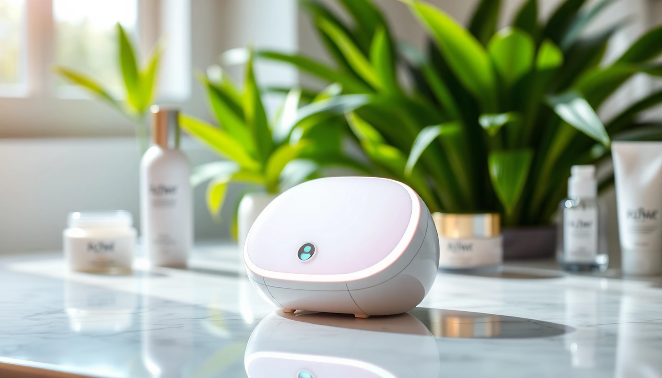 Showcase of quasar md reviews highlighting a quality skincare device in a serene setting.