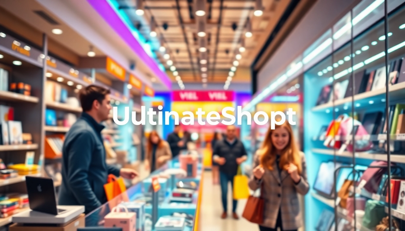 Explore Ultimateshop vc's dynamic online shopping experience with vibrant colors and modern designs.